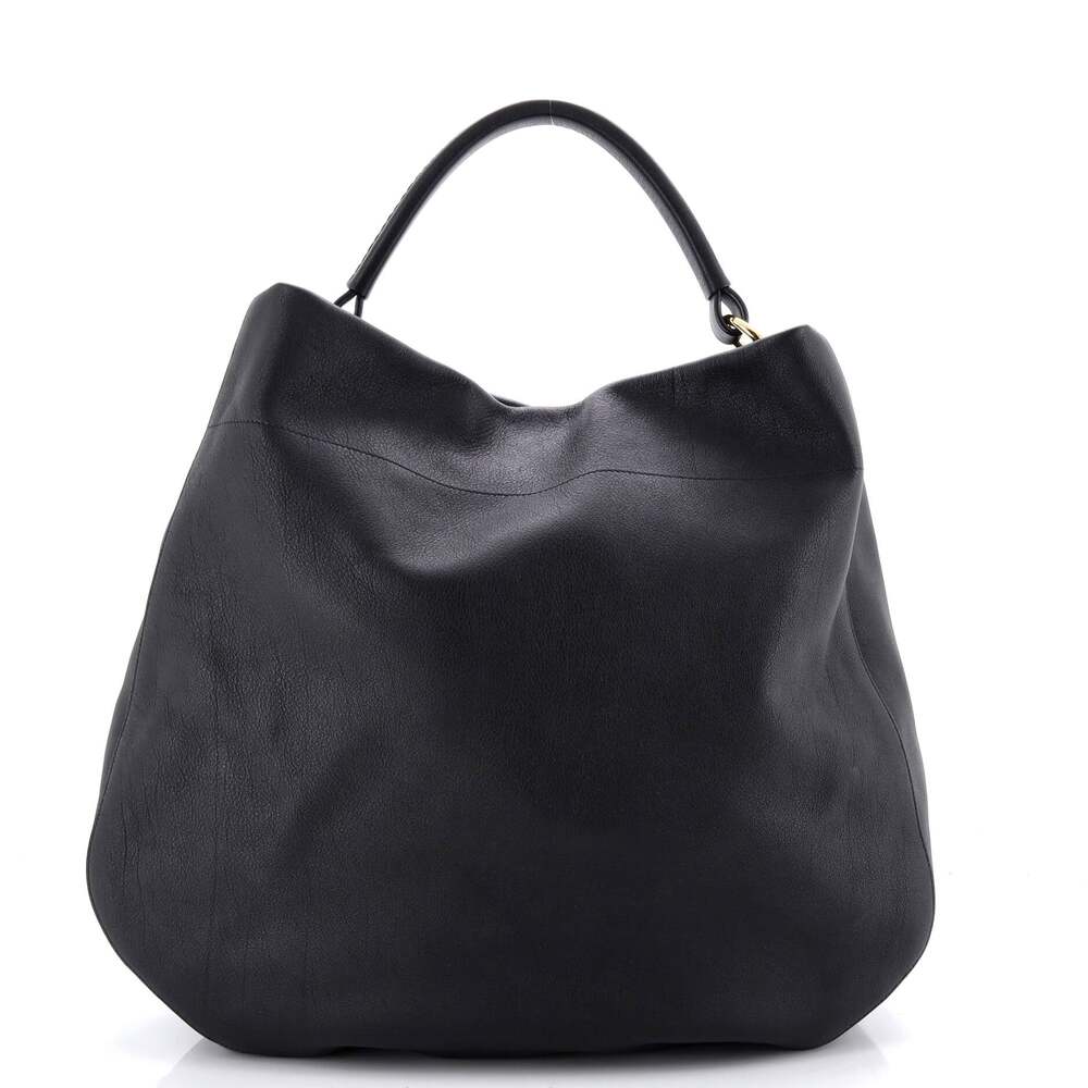 Prada Slouch Hobo Leather Large #254065P21B - Picture 3 of 6